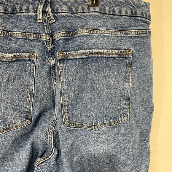 Good American The Weekender Cuffed Jeans High Waist Medium Wash Plus Size 20 - Picture 7 of 10